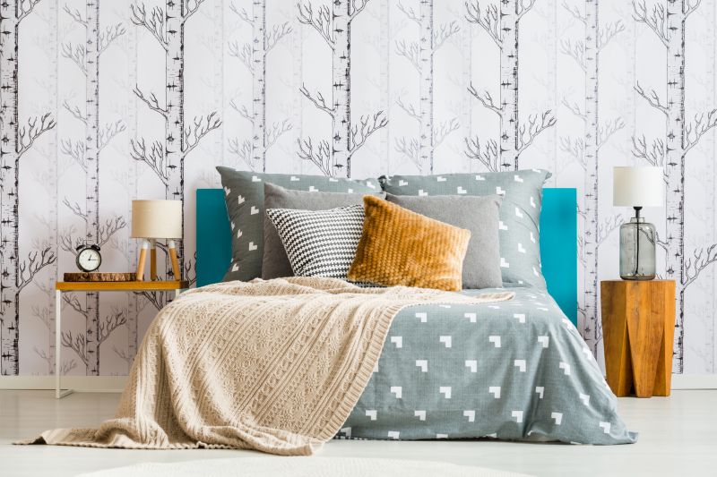 Bedroom Wallpaper Installation
