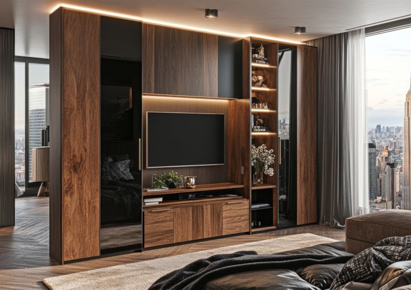 Built In Bookshelves Installation
