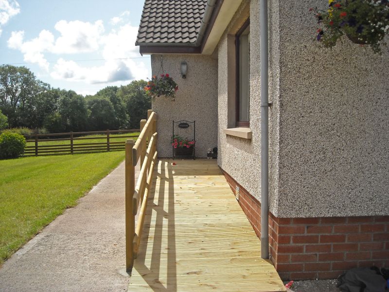 Deck Ramp Installation
