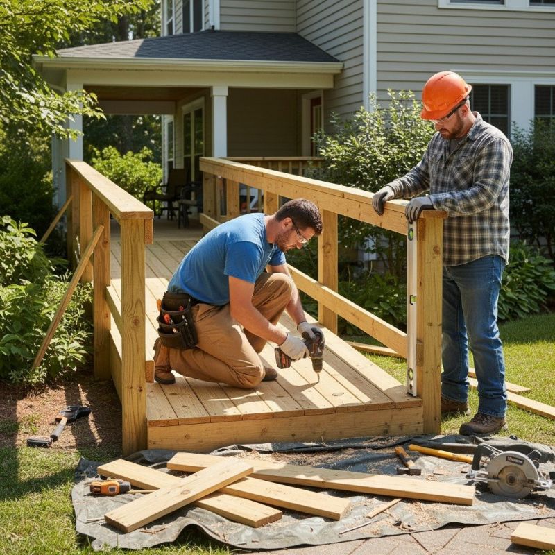 Deck Ramp Installation
