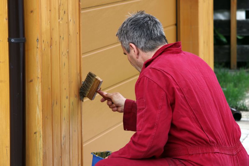 Exterior Door Staining