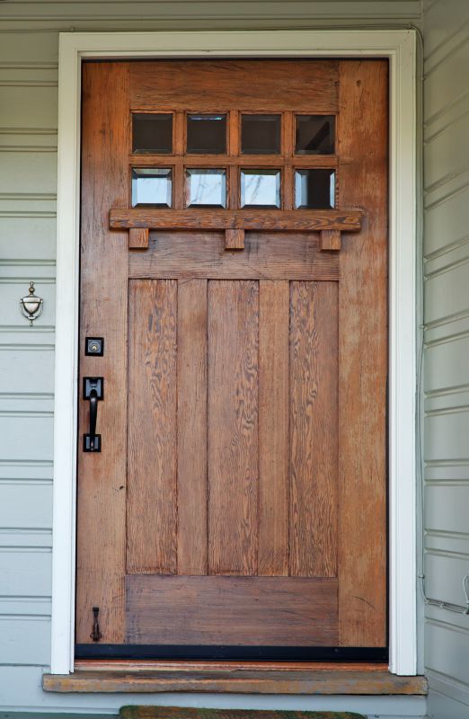 Exterior Door Staining