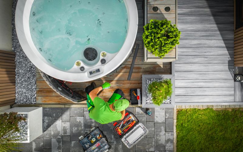 Hot Tub Deck Installation