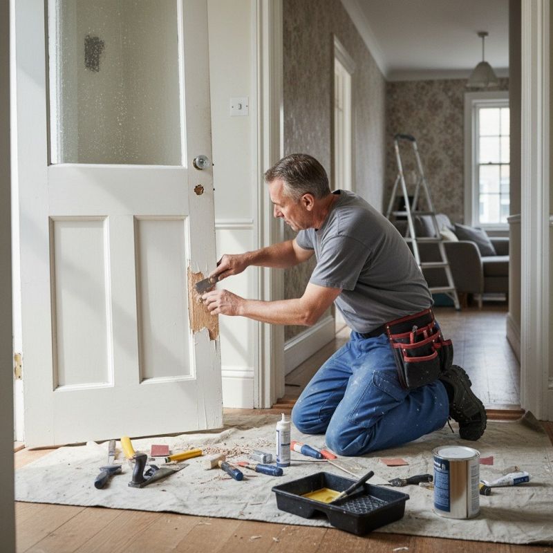Interior Door Staining