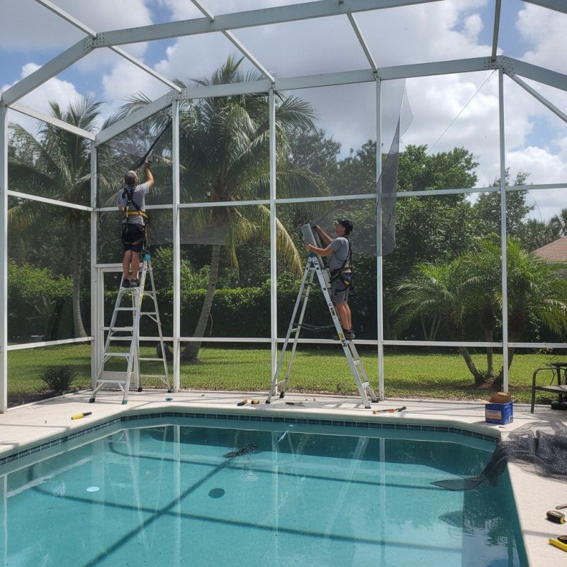 Mesh Pool Barrier Installation