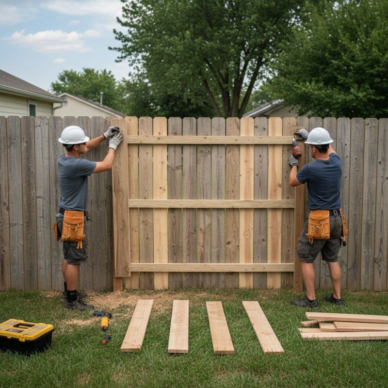 Redwood Fence Repair