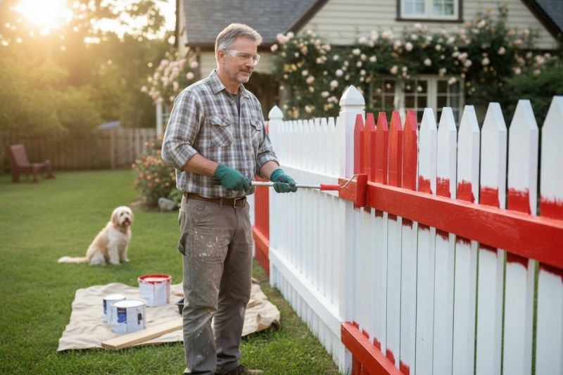 Residential Fence Painting