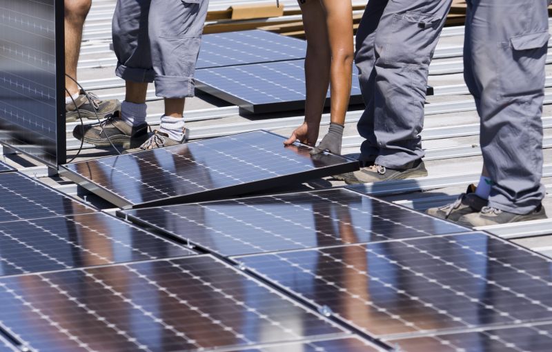 Roof Solar Installation
