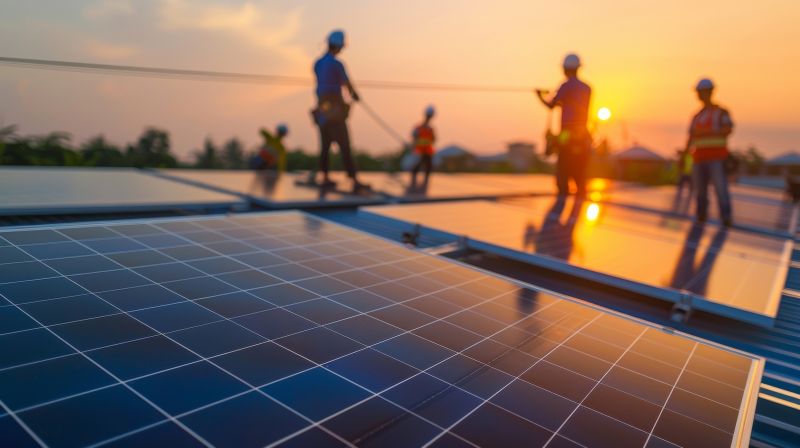 Roof Solar Installation