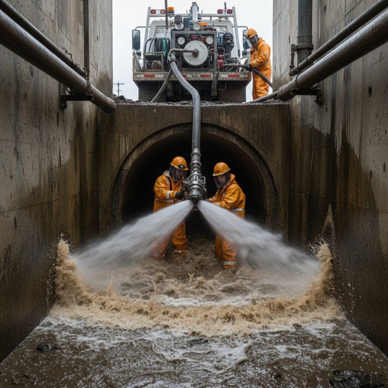 Sewer Line Hydrojetting