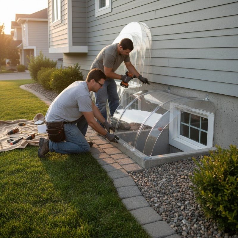 Window Well Cover Installation