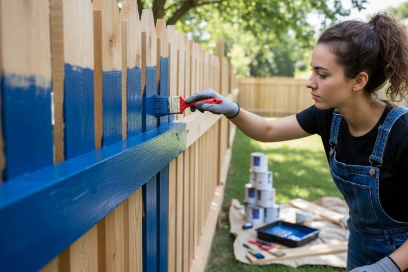 Wire Fence Painting