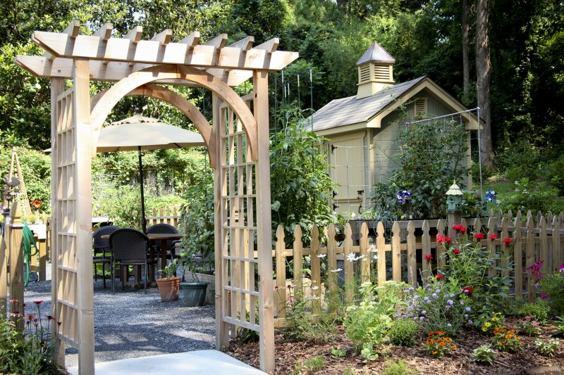 Wood Trellis Installation