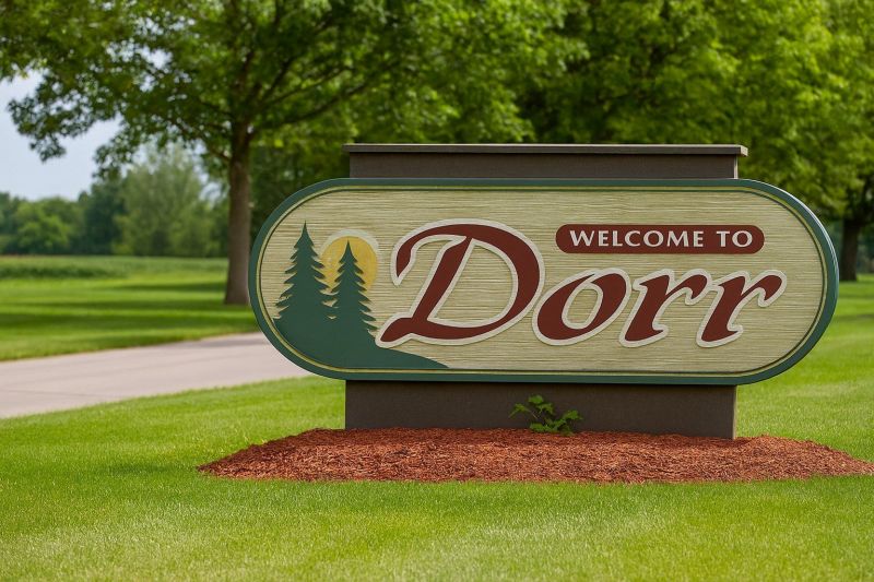 House Raising in Dorr, MI