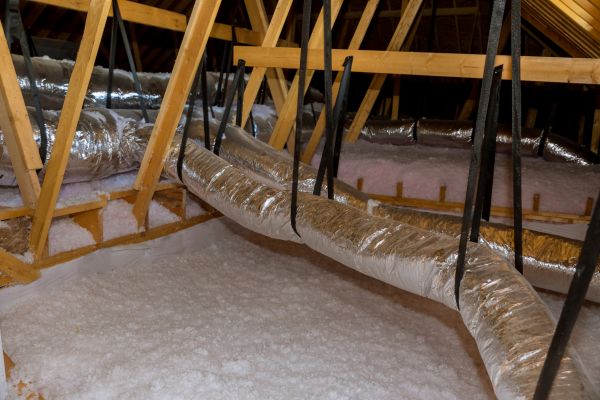 Fiberglass Insulation Blowing
